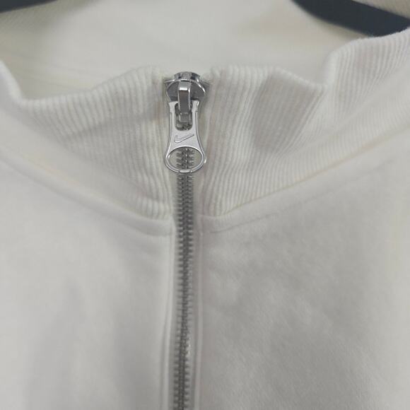 NWT! Nike Sportswear Fleece Oversized Half-Zip Crop Sweatshirt White Plus 3x - Picture 3 of 9